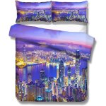 Housse de couette de luxe moderne ville mod��le new york hong kong sydney paris houston toronto sc��ne ...