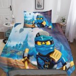 Housse de couette ninjago du taies d'oreiller, d ninja parure de lit ensemble de literie en microfibre ...