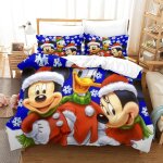 Housse de couette parure de lit d mickey mouse housse de couette microfibre, housse de couette avce taies ...