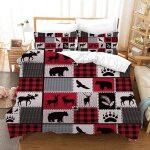 Housse de couette parure xcm pi��ces d imprim�� animal luxe microfibre hypoallergique ultra douce confortable ...
