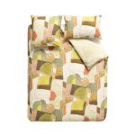 Housse de couette en percale de coton multicolore 200x200cm