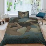 Housse de couette la petite sir�ne, dessin anime princesse, parure de lit 3 pieces, housse de couette ...