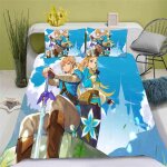 Housse de couette princesse zelda 3d exquis dessin anime anime impression num�rique parure de lit couette ...