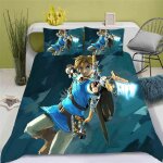 Housse de couette princesse zelda 3d exquis dessin anime anime impression num�rique parure de lit couette ...