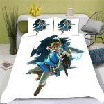 Housse de couette princesse zelda 3d exquis dessin anime anime impression num�rique parure de lit couette ...