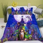 Housse de couette princesse zelda 3d exquis dessin anime anime impression num�rique parure de lit couette ...