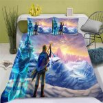 Housse de couette princesse zelda 3d exquis dessin anime anime impression num�rique parure de lit couette ...