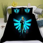 Housse de couette princesse zelda 3d exquis dessin anime anime impression num�rique parure de lit couette ...