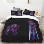 Housse de couette saint seiya ailes d'or douce et confortable cadeau d'anniversaire pour enfants et adolescent ...