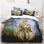 Housse de couette saint seiya ailes d'or douce et confortable cadeau d'anniversaire pour enfants et adolescent ...