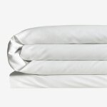 Housse de couette en satin 300 fils sampras blanc