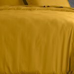 Housse de couette satin de coton unie 240x260 cm Housse de couette satin de coton unie 240x260 cm