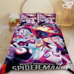 Housse de couette spider - man, parure de lit, housse de couette, queen size, king size, decoration de ...