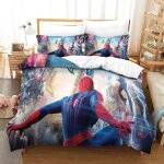 Housse de couette spiderman housse de couette imprim�e super hero
