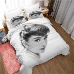 Housse de couette stars clbres, acteurs et chanteurs taie d'oreiller literie anti - acariens douce ...