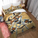 Housse de couette ste - x 2 personnes / 1 personne, parure de lit maison housse de couette + 2 taies ...