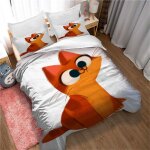 Housse de couette ste - x 2 personnes / 1 personne, parure de lit maison housse de couette + 2 taies ...