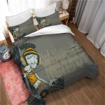 Housses de couette ste - x 2 personnes / 1 personne, parure de lit maison housse de couette + 2 taies ...