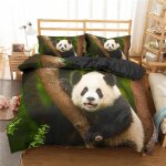 Housse de couette �� th��me de panda ensemble de literie ultra doux en microfibre ensemble de literie, ...