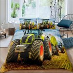 Housse de couette th��me du tracteur avec taie d'oreiller enfants ensemble de literie d dessins anim��s ...