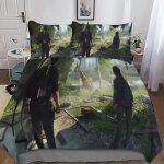 Housse de couette the last of us impression d series parure de lit en microfibre hypoallergique housses ...