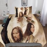 Housse de couette the lord of the rings impression d movie parure de lit en microfibre hypoallergique ...