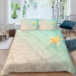 Housse de couette ��toile de mer plage x imprim�� d paysage marin d'��t�� parure de lit personnes hypoallergiq ...