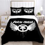 Housse de couette tokio hotel band taie d'oreiller parure de lit garcon fille chambre decoration enfants ...