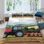 Housse de couette tracteur x imprim�� d machines agricoles modernes parure de lit personnes hypoallergique ...