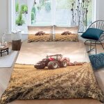 Housse de couette tracteur x imprim�� d machines agricoles modernes parure de lit personnes hypoallergique ...