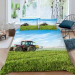 Housse de couette tracteur x imprim�� d machines agricoles modernes parure de lit personnes hypoallergique ...