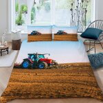 Housse de couette tracteur x imprim�� d machines agricoles modernes parure de lit personnes hypoallergique ...