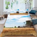 Housse de couette tracteur x imprim�� d machines agricoles modernes parure de lit personnes hypoallergique ...