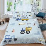 Housse de couette tracteur x imprim�� d machines agricoles modernes parure de lit personnes hypoallergique ...