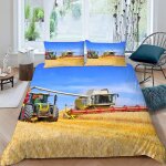 Housse de couette tracteur x imprim�� d machines agricoles parure de lit personnes hypoallergique microfibre ...