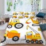 Housse de couette tracteur x imprim�� d machines agricoles parure de lit personnes hypoallergique microfibre ...