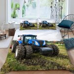 Housse de couette tracteur x imprim�� d machines agricoles parure de lit personnes hypoallergique microfibre ...