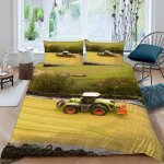 Housse de couette tracteur x imprim�� d machines agricoles parure de lit personnes hypoallergique microfibre ...
