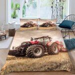 Housse de couette tracteur x imprim�� d moissonneuse moderne parure de lit personnes hypoallergique microfibre ...
