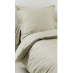 Housse de couette unie en 100 % coton