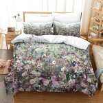 Housse de couette watercolor floral housse de couette d imprim�� sapin de parure de lit microfibreavec ...