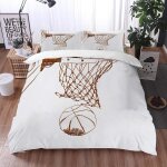 Housse de couette x basket - ball, d imprim��e microfibre parure de lit basket - ball housse de couettes ...