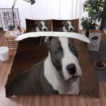 Housse de couette x chien, d imprim��e microfibre parure de lit chien housse de couettes personne avec ...