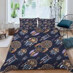 Housse de couette x cm attrape - r�ves color� plume parure de lit en l�ger et doux personnes avec fermeture ...