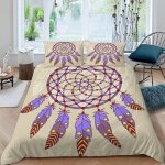 Housse de couette x cm attrape - r�ves color� plume parure de lit en l�ger et doux personnes avec fermeture ...