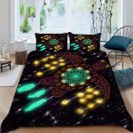 Housse de couette x cm attrape - r�ves color� plume parure de lit en l�ger et doux personnes avec fermeture ...