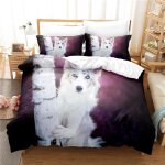 Housse de couette x cm enfant chien de berger violet parure de lit personnes avec fermeture ��clair doux ...