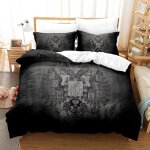 Housse de couette x cm enfant embl��me national russe noir parure de lit personnes avec fermeture ��clair ...