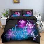 Housse de couette x cm enfant papillon noir parure de lit personnes avec fermeture ��clair doux respirant ...