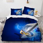 Housse de couette x cm musique housse de couette x fille avec taies d'oreiller xcm doux confortable polyester ...